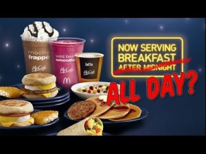 Breakfast at 24-Hour McDonald’s Locations
