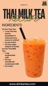 Ingredients Needed to Make Thai Tea at Home