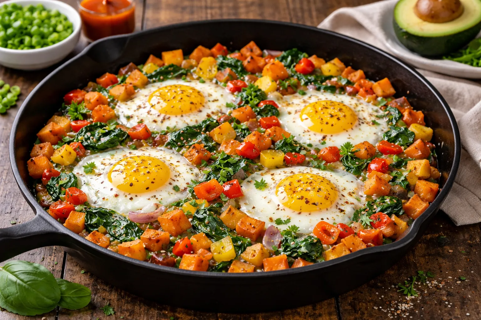 Sweet Potato Egg Hash