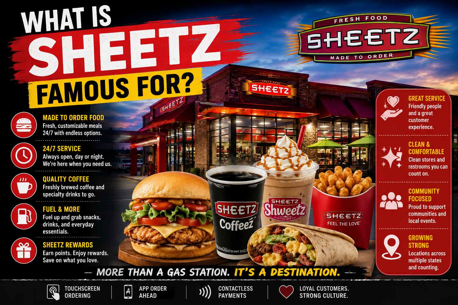 What is Sheetz famous for?