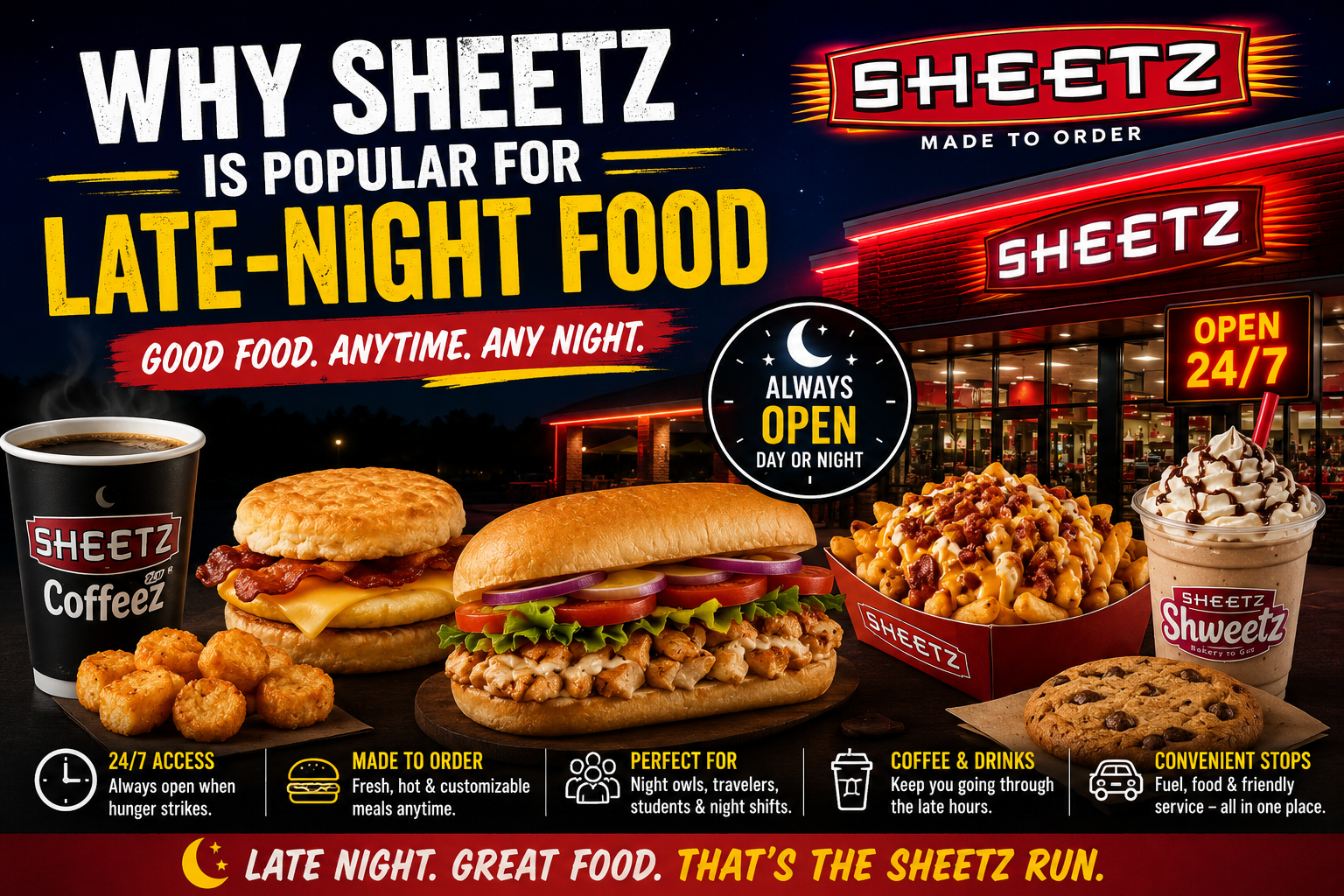 Why Sheetz Is Popular for Late-Night Food
